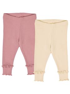 Узкие леггинсы Müsli by GREEN COTTON, бежевый/розовый