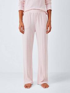 Брюки для пижамы из ажурной вязки John Lewis, Delicacy Pink