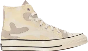 Кроссовки Converse Chuck 70 High Egret Camo, белый