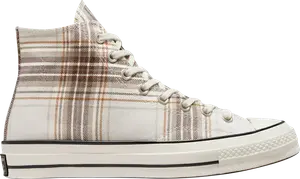 Кроссовки Converse Chuck 70 High Desert Tartan - Egret, кремовый