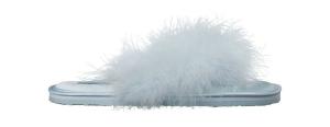 Сандалии Skims Faux Feather, голубой