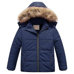 Детская лыжная зимняя куртка со съемным капюшоном Chrisuno, темно-синий