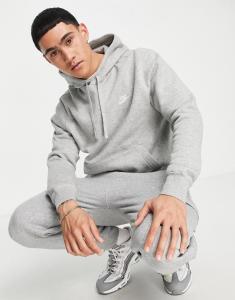 Худи серого верескового цвета Nike Club