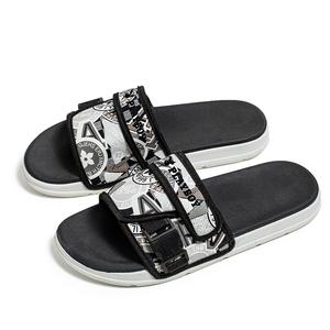 Женские сандалии-слайдеры: нескользящие, устойчивые к запахам, износостойкие, быстросохнущие, с антибактериальной амортизацией Playboy, Black Gray