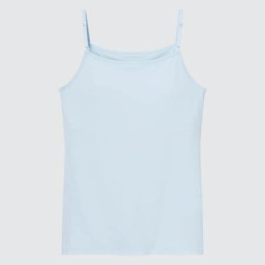 Топ-бра Uniqlo Girls Airism Cotton Camisole, голубой