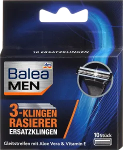Лезвия для бритвы бритвы с 3 лезвиями 10 шт. Balea