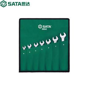 SATA 09042 Набор быстрых ключей с подвижной головкой, 7 предметов, набор ключей с храповым механизмом