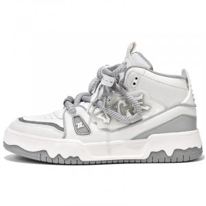 Покрытие Амортизация Устойчивость к истиранию Легкость Поддержка Увеличение высоты Mid top Обувь для скейтборда Unisex TCELLARS, белый (Mid-Top)[Comes with Fleece-Lined Insole]