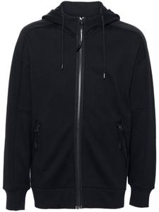 C.P. Company толстовка с капюшоном с диагональным подъемом, синий