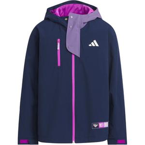 Детская куртка Adidas, темный индиго/белый