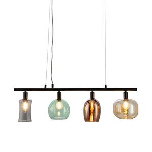 Подвесной светильник Loistaa Telesto, прозрачное стекло / железо - 4 лампы