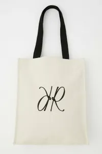 Холщовая сумка с логотипом R Rienda, цвет Ivoy3