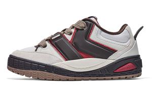 Антискользящие износостойкие низкие кеды для скейтбординга унисекс бежевый Kappa, солодовый бежево-коричневый/шоколадный темно-коричневый/мулен коричневый