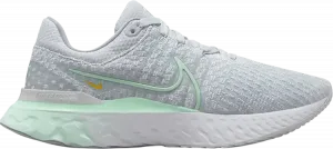Кроссовки Nike Wmns React Infinity Run Flyknit 3 'Pure Platinum Mint Foam', серый