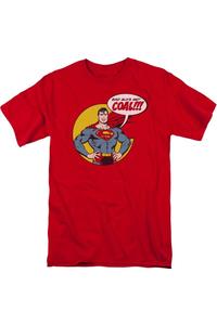 Футболка с коротким рукавом DC Comics Coal для взрослых Gildan, красный