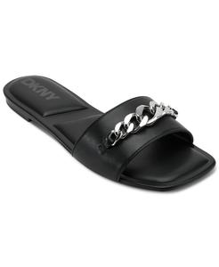 Женские шлепанцы Dania Flat Slide DKNY, черный