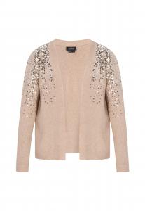 Usha BLACK LABEL Вязаный кардиган в бежевом цвете