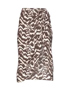 Юбка Victoria's Secret Swim Beachwear Sheer Crinkle Midi Sarong, коричневый