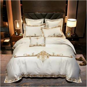 KYTGFH Комплект постельного белья из египетского хлопка 1000Тс с вышивкой One Color