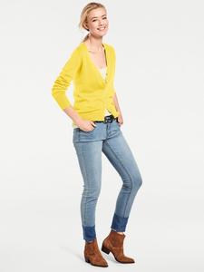 Кардиган тонкой вязки желтого цвета Heine