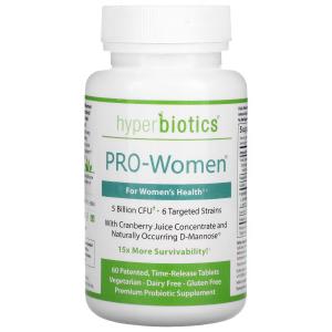 Hyperbiotics, PRO-Women, 5 млрд КОЕ, 60 таблеток постепенного высвобождения