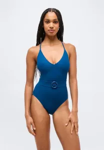 Слитный купальник с перекрестной спинкой Michael Michael Kors, River Blue