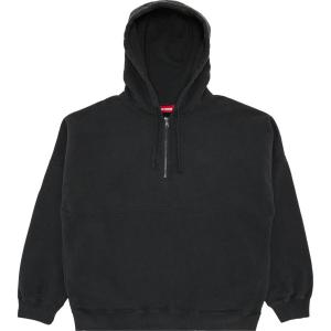Худи Supreme Wrapped Half Zip Hooded, черный
