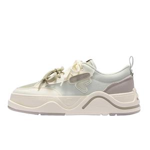 FILA FUSION Женские повседневные кроссовки 50-50 DX II CVS Cushioning Low-Top, бежево-зеленые