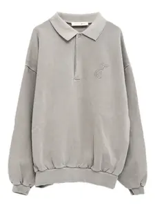 Поло с вышитым логотипом Fear Of God Essentials, серый