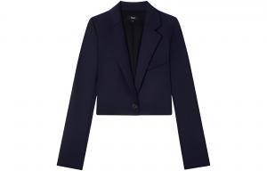 Theory Женские деловые костюмы, темно-синий, с умеренным воротником