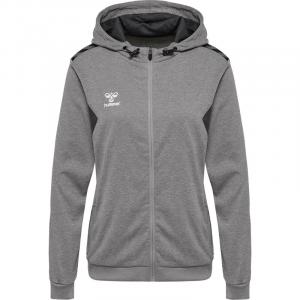 Толстовка с капюшоном hmlauthentic pl zip hoodie woman Hummel, серый