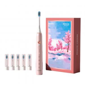 Электрическая зубная щетка KONKA, 【Soft Mist Powder Gift Box】Contains 5 Dupont Antibacterial Soft Brush Heads