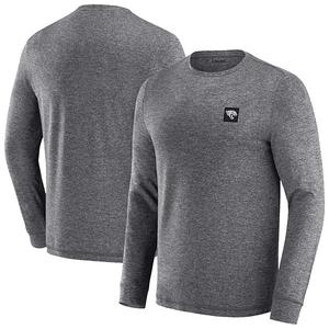 Мужская футболка с длинным рукавом j palmer heather black jacksonville jaguars four down Unbranded