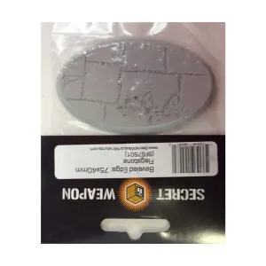 Основание со скошенной кромкой 75x40 мм — плитняк, Miniature Bases - Flagstone
