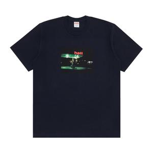 Футболка Supreme Hell, темно-синяя