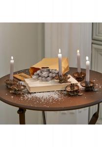 Набор свечей Нуфа, 20 шт. серо-голубой Loberon, серо-синий