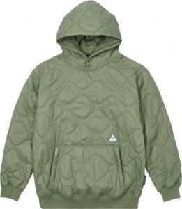 Толстовка Palace Pertex Quilter Hood 'Olive', зеленый