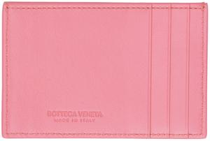 Розовый чехол для кредитной карты Bottega Veneta