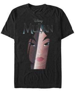 Мужская футболка disney mulan big face shadow с коротким рукавом Fifth Sun, черный