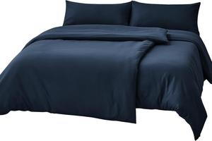 Комплект постельного белья RUIKASI, 4 предмета, 135х200/40x80, темно-синий