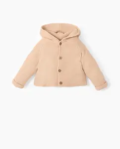 Джемпер вязки платочной Sfera, светло-бежевый