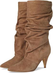 Женские сапоги Marc Fisher LTD Paityn средней высоты, Light Natural Suede 111