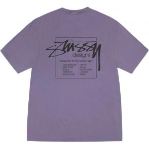 Футболка Modern Age с пигментной окраской Stussy, фиолетовый