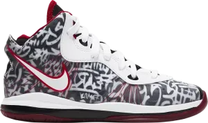 Лимитированные кроссовки Nike LeBron 8 PS 'Graffiti', черный