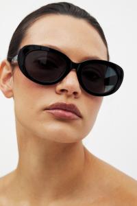 Солнцезащитные очки NA-KD OVAL FRAME, Black