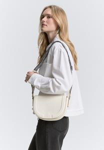 Сумка через плечо NANI MIT GEMUSTERTEM WEBRIEMEN - Across body bag TOM TAILOR, белый