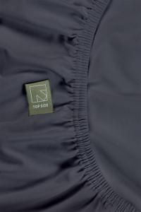 Постельное белье Голландский дизайн Топпер Простыня на резинке из органического эластана TD Цвет Серый Размер 90x200/220 Beddinghouse Dutch Design