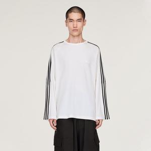Лонгслив Adidas Y-3 Long Sleeve Tee 3-Stripes, цвет Core White
