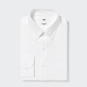 Рубашка Uniqlo Super Non Iron с длинными рукавами, белый
