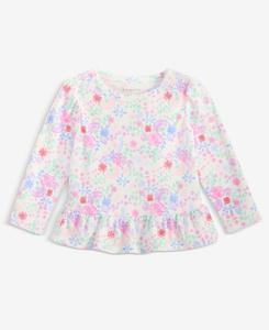 Детская блузка для девочек в деревенском стиле с цветочным принтом First Impressions, Angel White